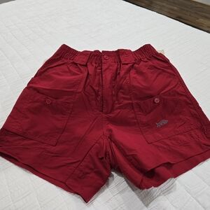 AFTCO Men's Vibrant Red Cargo Shorts